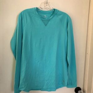 Bette & Court aqua long sleeve top